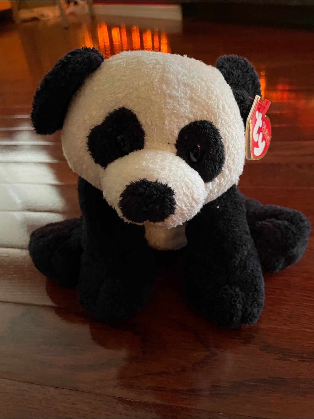 Vintage Ty Pluffies Panda Bear Stuffed Animal